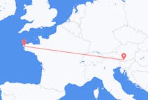 Flights from Brest, France to Klagenfurt, Austria