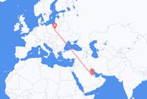 Flyrejser fra Hofuf, Saudi-Arabien til Warszawa, Polen