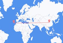 Flyreiser fra Xi'an, Kina til Funchal, Portugal