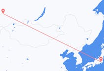 Vluchten van Tokio naar Novokoeznetsk