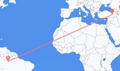 Flights from Manaus, Brazil to Bingöl, Turkey