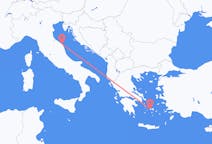 Vluchten van Ancona naar Parikia