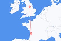 Flyg från Nottingham, England till Bordeaux, Frankrike