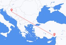 Vluchten van Banja Luka, Bosnië en Herzegovina naar Adana, Turkije