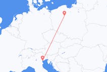 Flyg från Bydgoszcz, Polen till Venedig, Italien