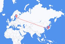 Flyrejser fra Osaka, Japan til Helsinki, Finland