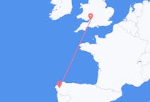 Flights from Santiago de Compostela in Spain to Bristol in England