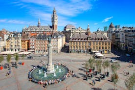 Photo of Lille, the Porte de Paris, view from the belfry of the city hall.