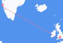Flyg från Bournemouth, England till Maniitsoq, Grönland