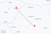 Flyg från Debrecen, Ungern till Sibiu, Rumänien
