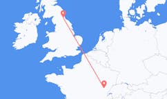 Flights from Dole, France to Durham, England, the United Kingdom