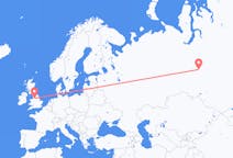 Flights from Nizhnevartovsk, Russia to Manchester, the United Kingdom