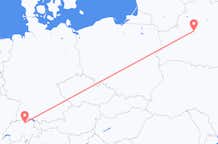 Vluchten uit Zürich, Zwitserland naar Minsk, Belarus