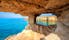 Photo of Sea cave near Cape Greko(Capo Greco) of Ayia Napa and Protaras on Cyprus island, Mediterranean Sea.