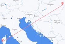 Flyg från Ajaccio, Frankrike till Debrecen, Ungern