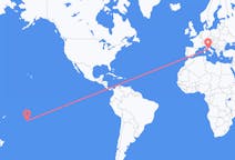 Flyrejser fra Rarotonga til Rom