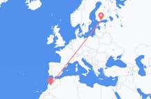 Flyg från Marrakech till Helsingfors