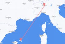 Flights from Menorca in Spain to Milan in Italy