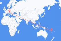 Flyreiser fra Port Vila, til Trieste