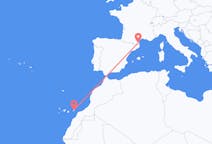 Flyrejser fra Perpignan, Frankrig til Ajuy, Spanien
