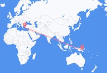 Flyg från Lae, Papua Nya Guinea, Papua Nya Guinea till Bodrum, Turkiet