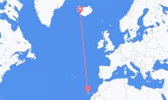 Flyg från staden Teneriffa, Spanien till staden Reykjavik, Island