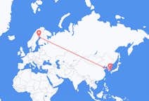 Loty z Busan, Korea Południowa do Luleå, Szwecja