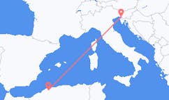 Voos de Chlef, Argélia para Trieste, Itália