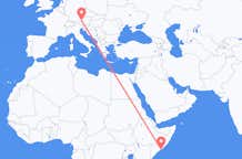 Flights from Mogadishu to Salzburg