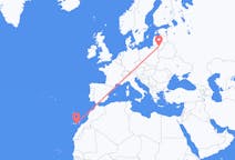 Flyrejser fra Kaunas, Litauen til Las Palmas, Spanien
