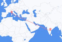 Flights from Kadapa, India to Figari, France