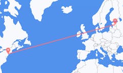 Flyrejser fra New York til Tartu
