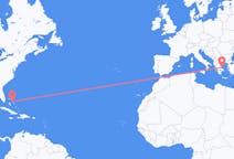 Voli da Eleutera Settentrionale, Bahamas a Sciato, Grecia