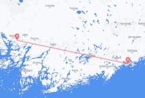 Flyreiser fra Åbo, Finland til Helsingfors, Finland