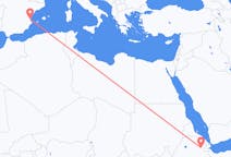 Flyreiser fra Semera, Etiopia til Valencia, Spania