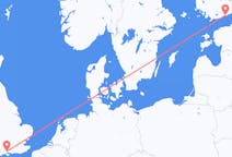 Fly fra Helsinki til Southampton