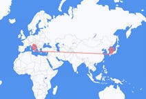 Flyreiser fra Kochi, Japan til Catania, Italia