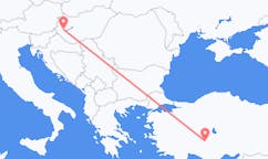 Flights from Hévíz, Hungary to Konya, Turkey