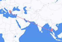 Flyreiser fra Krabi, Thailand til Athen, Hellas