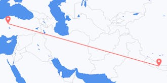 Flights from Nepal to Turkey