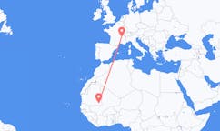Flyreiser fra Nema, Mauritania til Lyon, Frankrike
