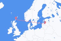 Fly fra Stronsay til Riga