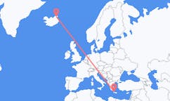 아이슬란드 토르쇼픈에서 출발해 그리스 하니아에게(으)로 가는 항공편