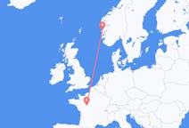 Flights from Tours, France to Bergen, Norway