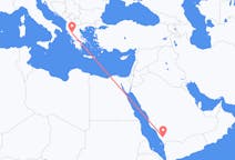 サウジアラビアのアブハからから、ギリシャのヨアニナまでのフライト
