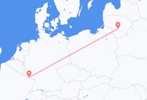 Flyg från Kaunas, Litauen till Saarbrücken, Tyskland