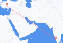 出发地 印度科泽科德目的地 土耳其科尼亞的航班