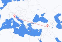 Vuelos de hombre murciélago, Turquía a Bolonia, Italia