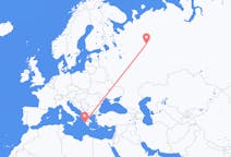 Flights from Syktyvkar, Russia to Zakynthos Island, Greece