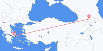 から ジョージアへ ギリシャのフライト